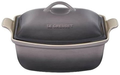 Stoneware Heritage Deep Rectangular Covered Casserole 4.5 qt. - Oyster