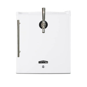 Summit 17" Mini Coffee Kegerator, Single Tap, Mini Keg, Tap Kit and 2.5 Gallon Keg Included- FFAR25L7FRTPC