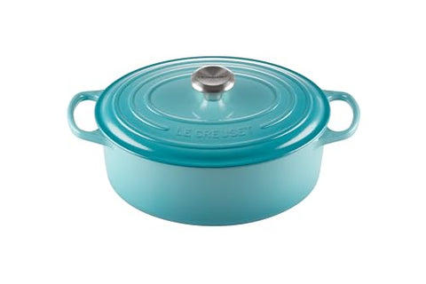 Enameled Cast Iron Signature Oval Dutch Oven 5 qt. - Caribbean