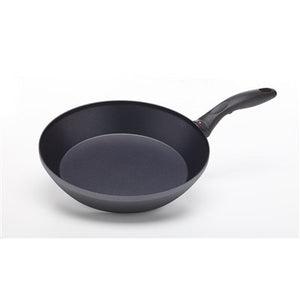 Swiss Diamond 11" Stir Fry Pan Nonstick Induction Diamond Coated Aluminum Stir Fry Pan With Lid PFOA Free Dishwasher and Oven Safe Stir Fry Pan Grey