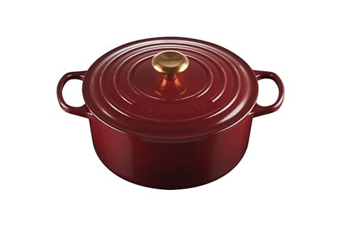 Enameled Cast Iron Signature Round Dutch Oven Lidded 5.5 qt. - Rhone