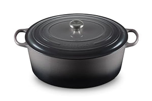 Enameled Cast Iron Signature Oval Dutch Oven 15.5 qt. - Oyster