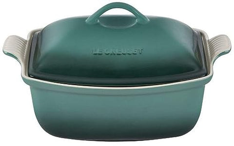 Stoneware Heritage Deep Rectangular Covered Casserole 4.5 qt. - Artichaut