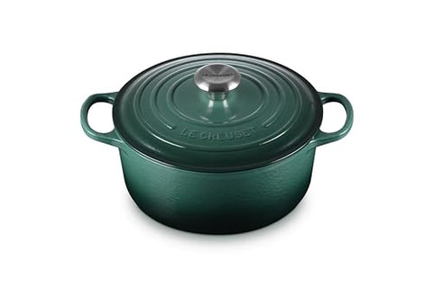 Enameled Cast Iron Signature Round Dutch Oven Lidded 4.5 qt. - Artichaut