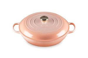 Enameled Cast Iron Signature Round Braiser Lidded 5 qt. - Pche
