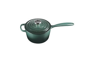 Enameled Cast Iron Signature Round Saucepan with Lid 1.75 qt. - Artichaut
