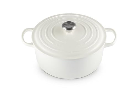 Enameled Cast Iron Signature Round Dutch Oven Lidded 7.25 qt. - White
