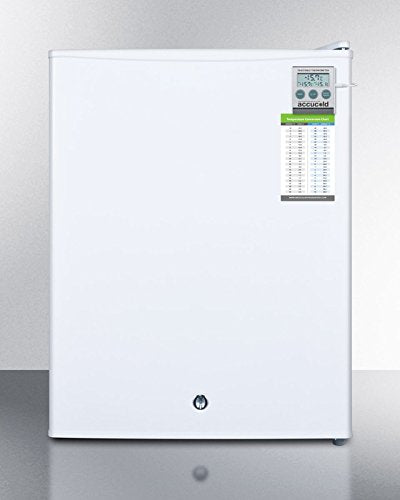 Compact manual defrost all-freezer for medical/general purpose use, with alarm, hospital grade cord, external thermometer and lock