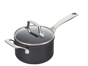 Essential Non Stick Ceramic Saucepan with Glass Lid 2 Qt