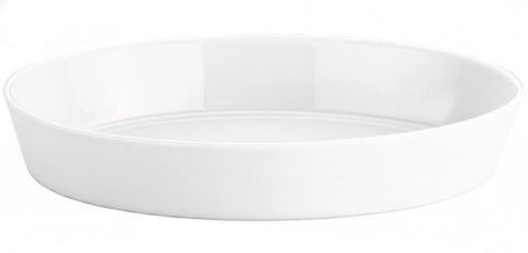 Pillivuyt Porcelain 3-1/2-Quart, 14-1/2-by-10-1/2-by-2-1/8-Inch Deep Oval Baker