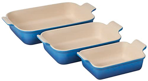 Heritage Set of 3 Rectangular Dishes - Marseille 1.1 qt., 2.5 qt. & 4 qt.