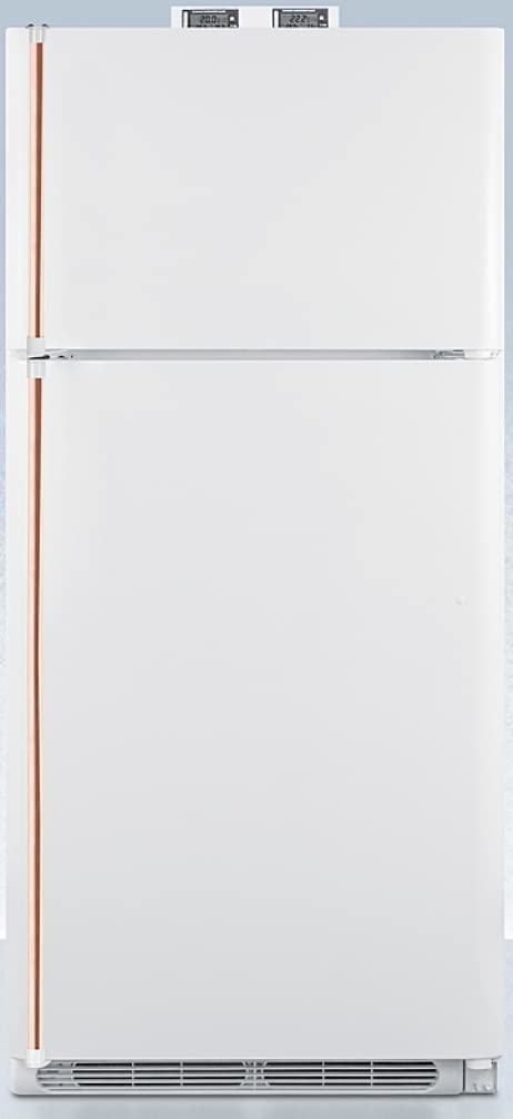 Breakroom refrigerator with external temp readouts