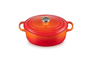 Enameled Cast Iron Signature Oval Dutch Oven 2.75 qt. - Flame