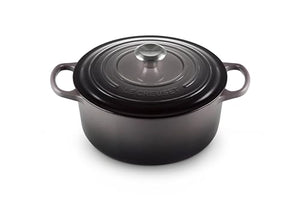 Enameled Cast Iron Signature Round Dutch Oven Lidded 5.5 qt. - Oyster