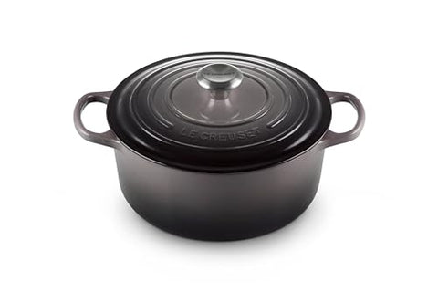 Enameled Cast Iron Signature Round Dutch Oven Lidded 7.25 qt. - Oyster