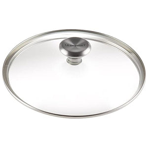 8" Glass Lid with Stainless Steel Knob (fits TNS & SS) 8"