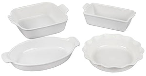 Set Of 4 Heritage Bakeware Essentials - White