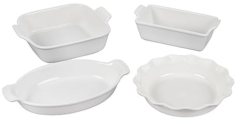 Set Of 4 Heritage Bakeware Essentials - White
