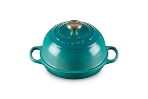 Le Creuset Enameled Cast Iron Signature Round Bread Oven, 9.5 inch, Riviera