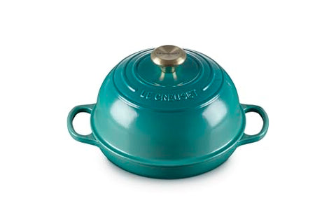 Le Creuset Enameled Cast Iron Signature Round Bread Oven, 9.5 inch, Riviera