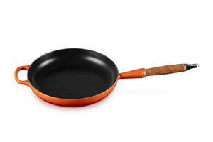 Signature Round Fry Pan 10.25 In Wood Handle Flame 10.25 in