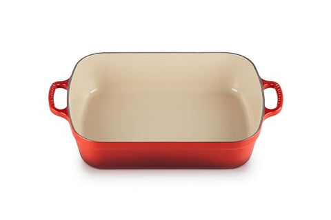 Enameled Cast Iron Signature Rectangular Roaster 5.25 qt. - Cerise