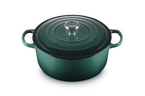 Enameled Cast Iron Signature Round Dutch Oven Lidded 7.25 qt. - Artichaut