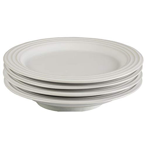 Le Creuset Stoneware Set of 4 Salad Plates, 8.5" each, White