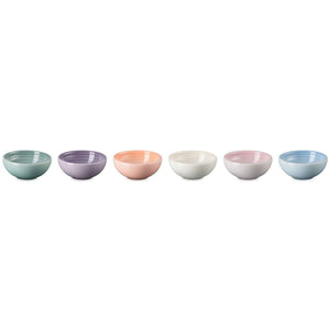 Pinch Bowl Gift Set (Set of 6) - Multi Color (Sea Salt Meringue Peche Provence Shell Pink Coastal Blue)