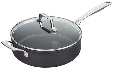 Essential Non Stick Ceramic Saute Pan with Glass Lid 4.25 Qt