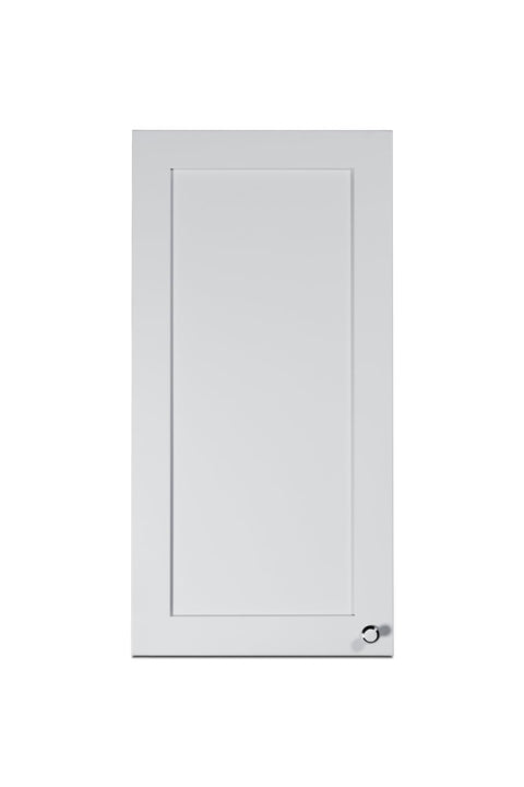 Summit Wall Cabinet, 15" W x 30" H, Kitchen Cabinets, Fully Assembled, Blue (Right Handed Door Swing)