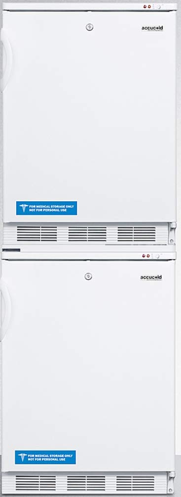 Two VT65ML locking low temperature all-freezers with stacking kit