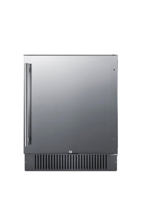 Summit 27” Refrigerator, Built-in, Outdoor Refrigerator, 4.98 cu.ft. Capacity, Stainless Steel- FF27BCSS