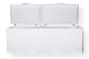 Summit Appliance SCFM252WH 27 Cu.Ft. Chest Freezer; Commercially Listed and CARB Compliant; Manual Defrost with Static Cooling System; 3" Thick Walls; Aluminum Interior; White Finish