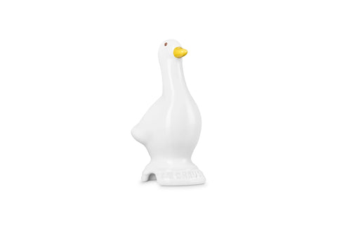 Le Creuset Stoneware Duck Pie Vent, 3 inch, White
