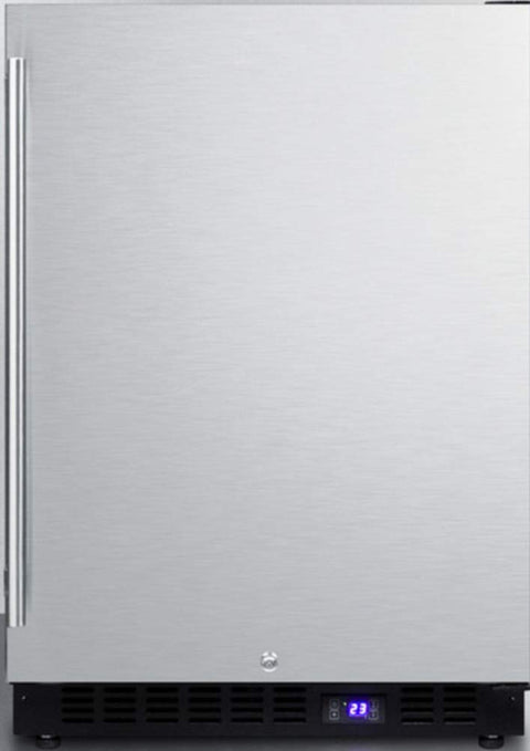 Summit Appliance SCFF53BCSSIM Built-In Undercounter Frost-Free All-Freezer for Residential or Commercial Use with Ice Maker, Digital Thermostat, Stainless Steel Exterior and Lock