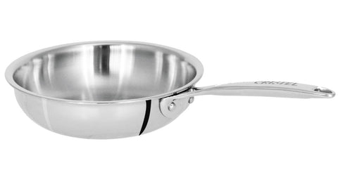 Cristel Castel'Pro Mini Frying Pan, 3.5" Diameter, 3-Ply Construction, Safe for All Hobs + Induction