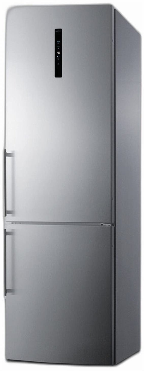 Summit 24" Refrigerator with Ice Maker, Stainless Steel- FFBF249SS2IM