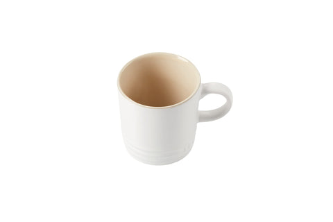 Le Creuset Stoneware Espresso Mug, 3 oz., White