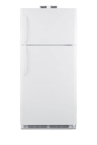 BKRF18W 30 Top Freezer Refrigerator with 18 cu. ft. Capacity Temperature Alarm Crisper Door Storage and Frost Free Operation in White