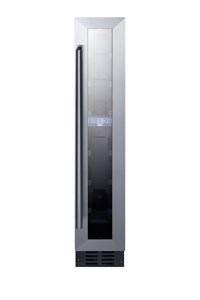 Summit 6" Wine Cellar, 7 bottle Capacity, Stainlees Steel - SWC007