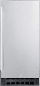 Summit 15" Refrigerator, Undercounter, 2.9 cu.ft. Capacity, Built -in, Stainless Steel - FF1532BSS