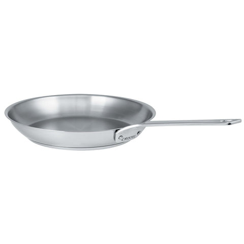 Cristel 1826 Collection 11" Stainless Steel Frying Pan, Made in France, 18/10 Stainless Steel, 3-Ply Construction, Double Riveted Fixed Handle, Oven and Dishwasher Safe