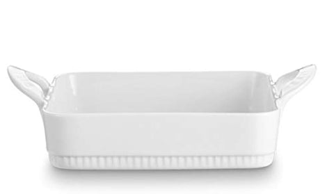 Pillivuyt Toulouse Rectangular Baker 11.25 x 9.5-inches White Porcelain