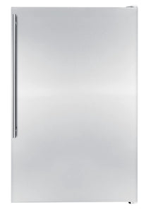 5 CU. FT. Upright Manual DEFROST Freezer in Stainless Steel