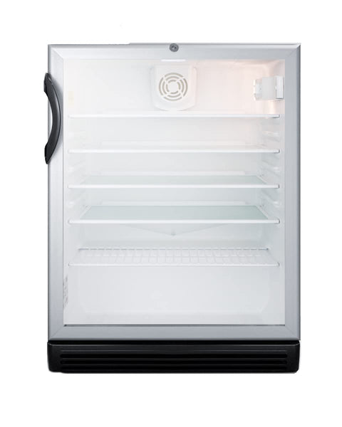 Summit 24" Undercounter Beverage Center, Glass Door - SCR600BGLBIADA