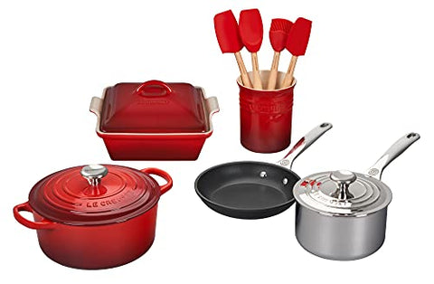 12 Piece Mixed Material Set - Cerise