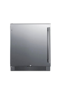 Summit 27” Refrigerator, Built-in, Outdoor Refrigerator, 4.98 cu.ft. Capacity, ADA Compliant, Stainless Steel- FF27BCSSADALHD (Left Handed Door Swing)