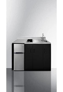 Summit Appliance Summit CK72ADASINKR 72' Wide All-In-One Kitchenette, ADA Counter Height Residential - ADA height, all in one kitchenette