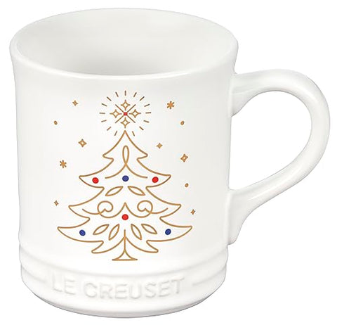Vancouver Mug Noel Tree 14 Oz Gold White